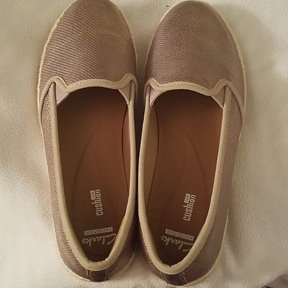 Clarks slip on shoes